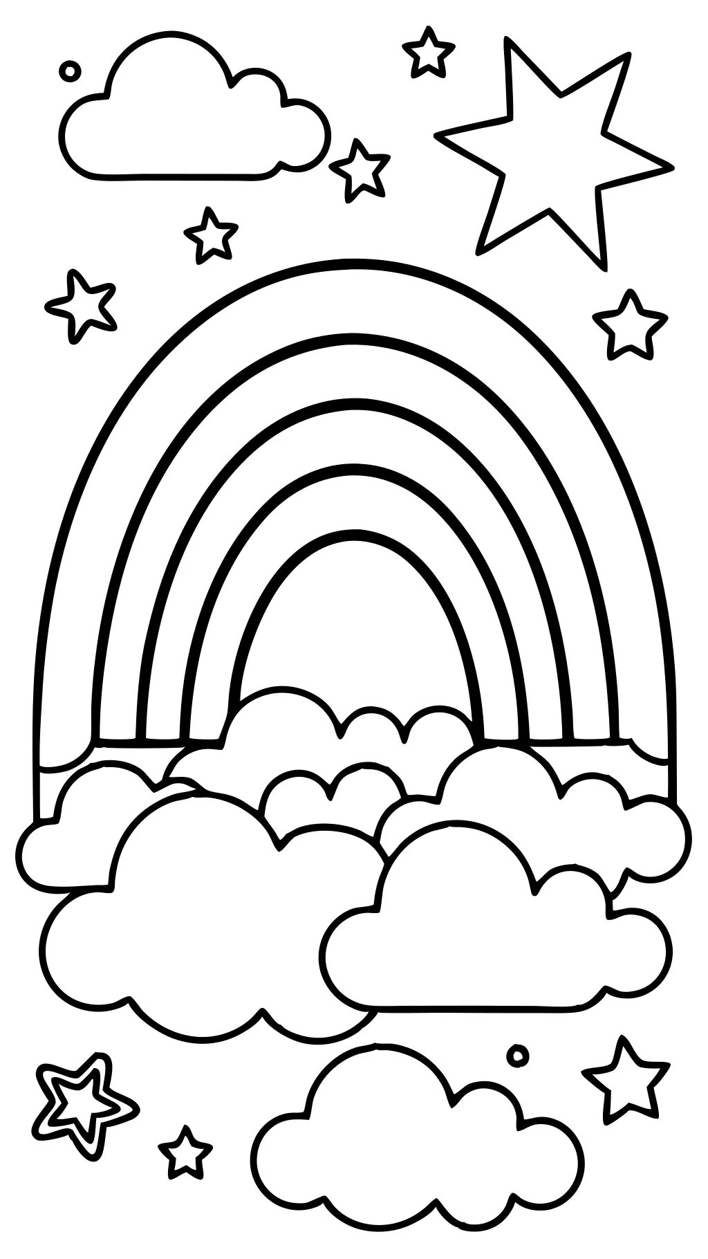 rainbow coloring pages free printable